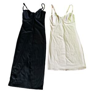 Body slimmers Nancy Ganz bundle 2 shapewear slips black nude style 8330 size 34C